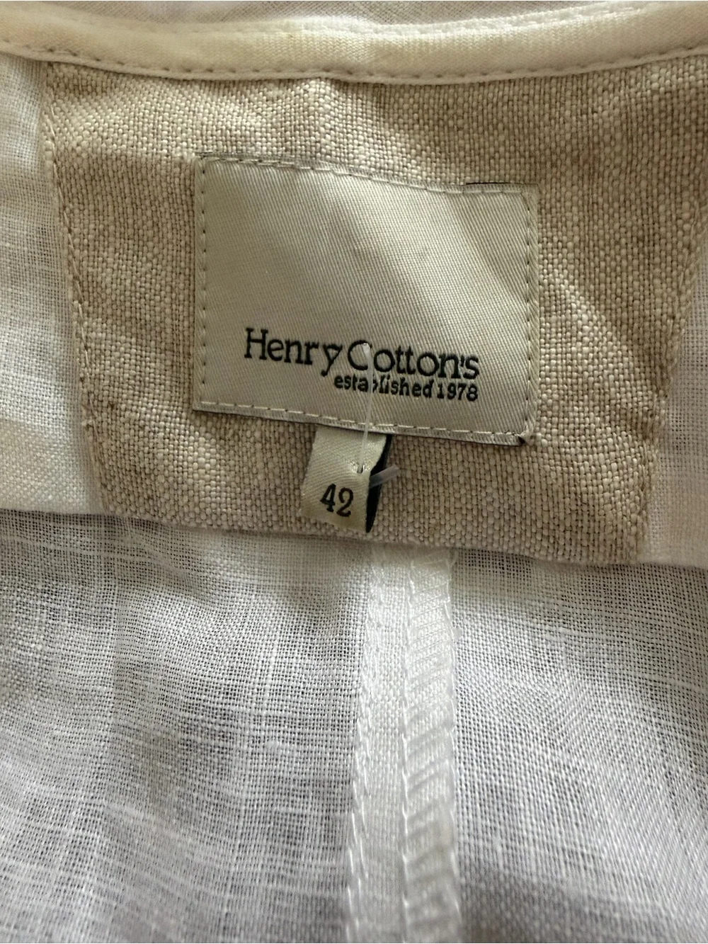 Henry Cottons White 100% Linen Ruffle Pintuck Tunic Shirt Dress Pocket Sz 42 (6) - Picture 6 of 9